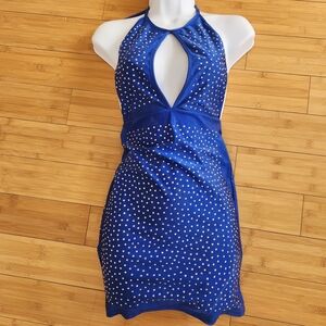 Dancer Club Blue Halter Dress